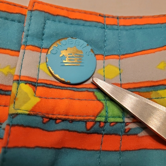 Chubbies Board Shorts/Swim Trunks Women's Size Medium Aztec Print Lined Inside. - Picture 4 of 9